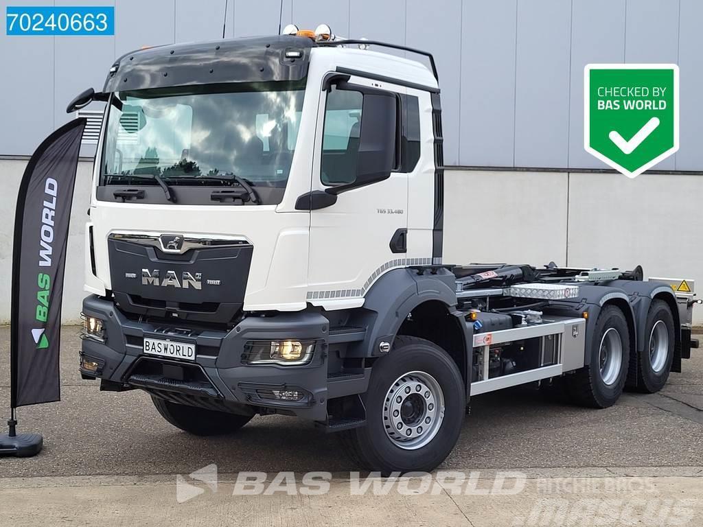MAN TGS 33.480 6X4 20T AJK HL20-5430A Big-Axle Euro 6 Vrachtwagen met containersysteem