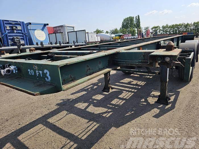  Flandria 2 AXLE 20 FT CHASSIS STEEL SUSPENSION ROR Containerchassis