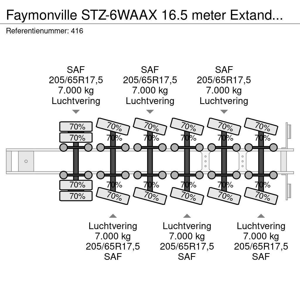 Faymonville STZ-6WAAX 16.5 meter Extandable Powersteering Germ Diepladers
