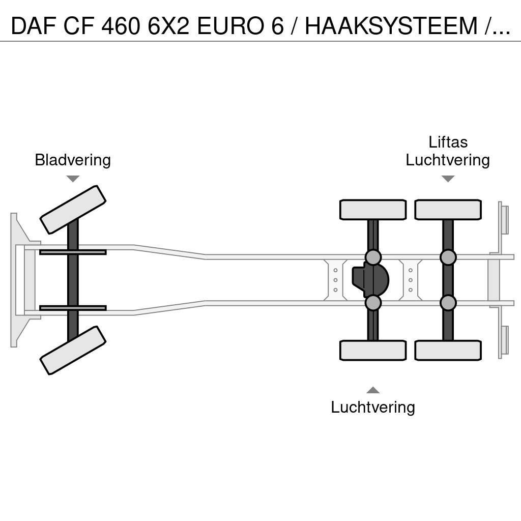 DAF CF 460 6X2 EURO 6 / HAAKSYSTEEM / LOW KM / PERFECT Vrachtwagen met containersysteem