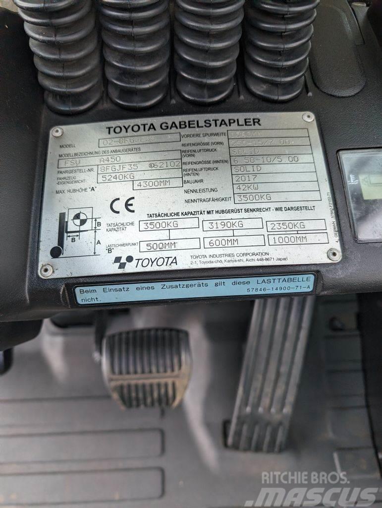 Toyota 8FGJF35 // Triplex // containerfähig LPG heftrucks
