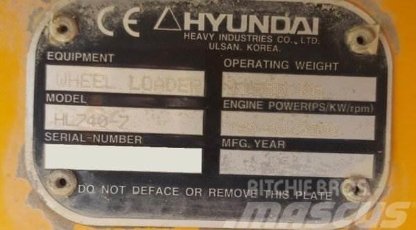 Hyundai HL 740-7 Wielladers