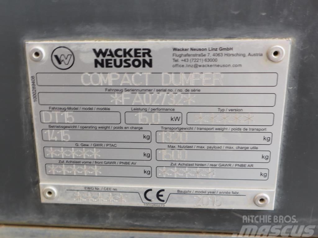 Wacker Neuson DT 15 Rupsdumpers