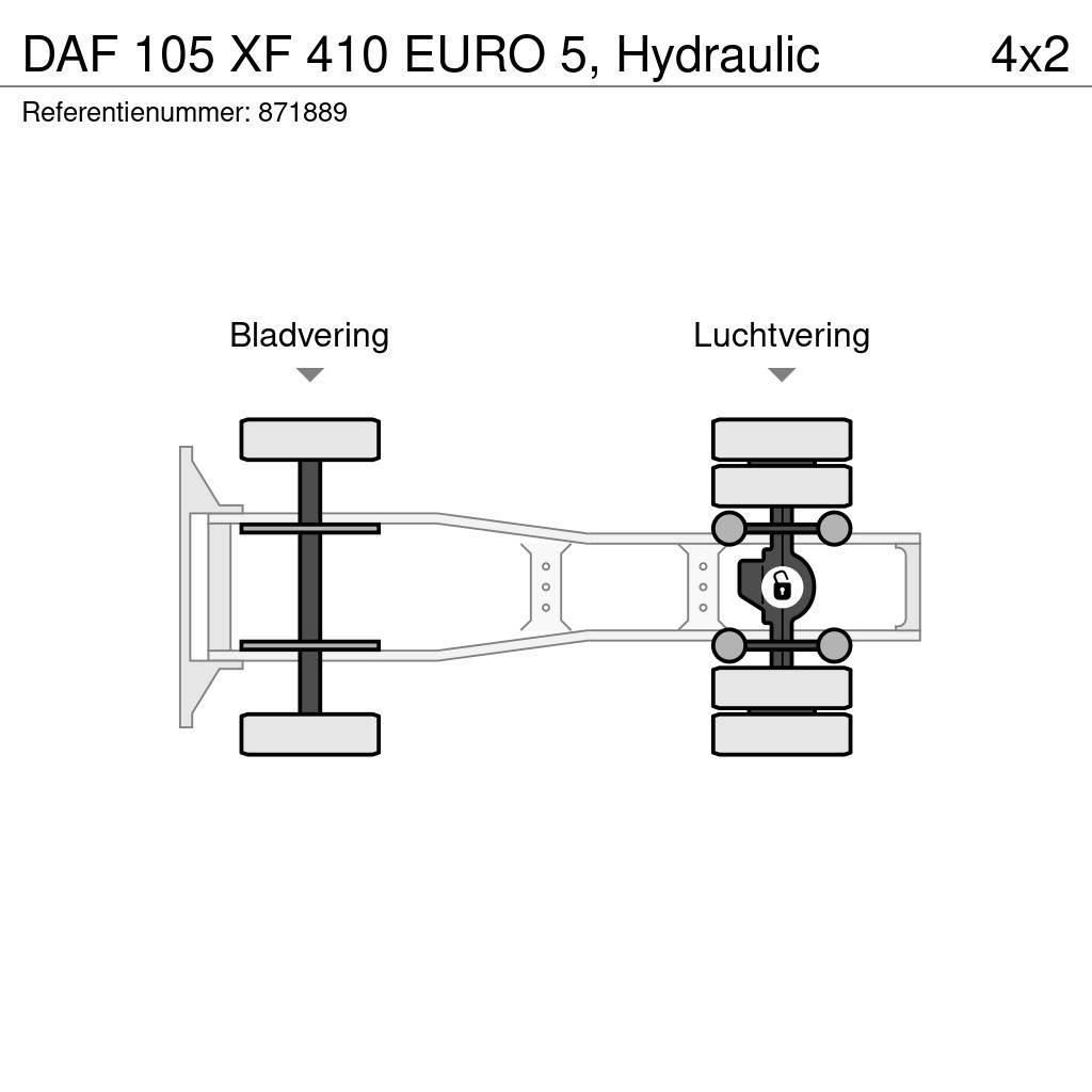 DAF 105 XF 410 EURO 5, Hydraulic Trekkers