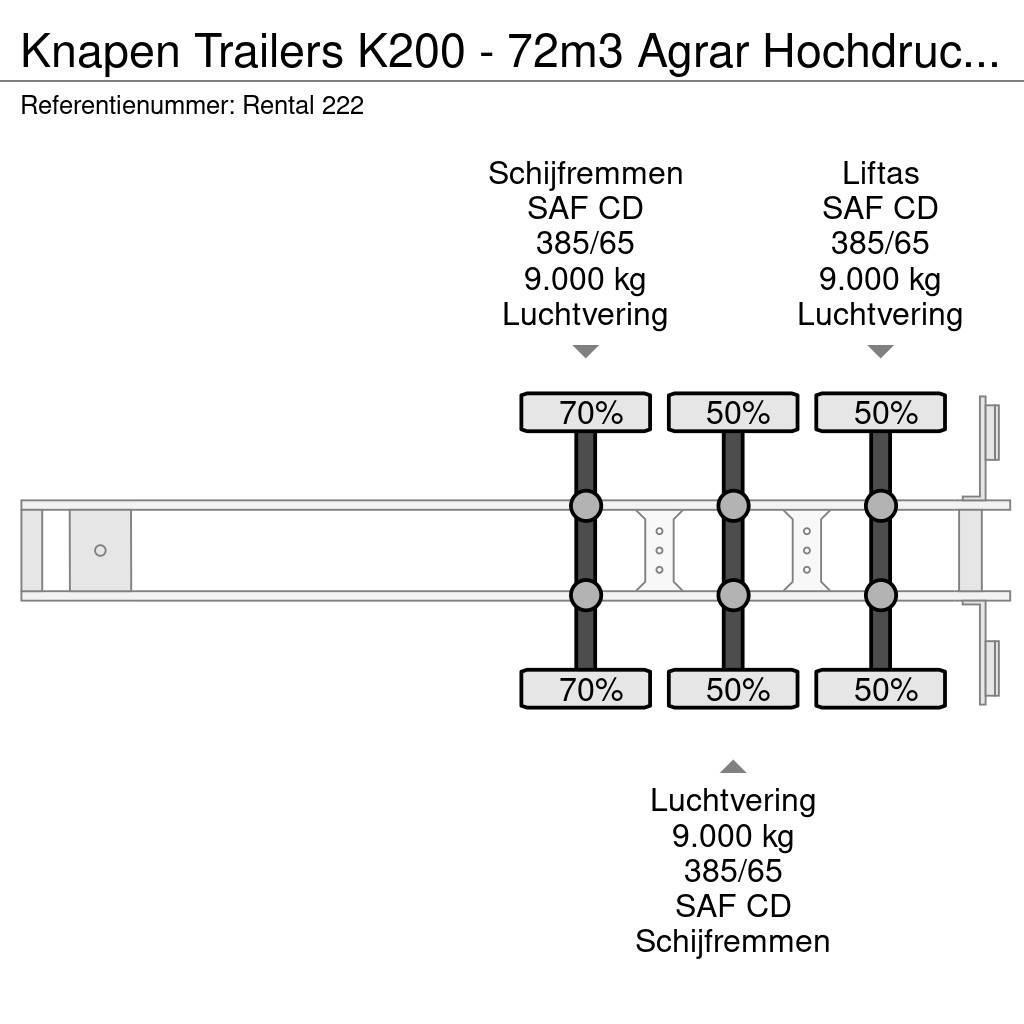Knapen Trailers K200 - 72m3 Agrar Hochdruckreiniger Schuifvloeropleggers