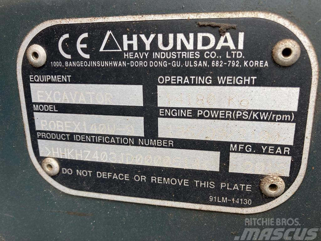 Hyundai Robex 140 W-9 Wielgraafmachines