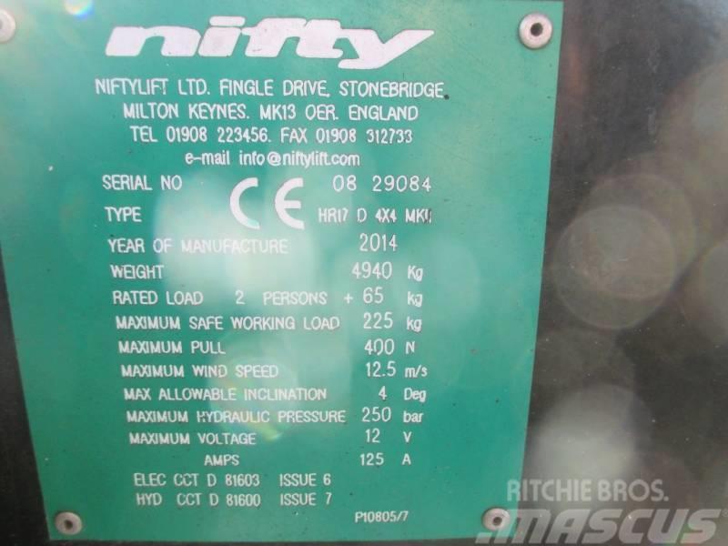 Niftylift HR 17 D 4x4 Knikarmhoogwerkers