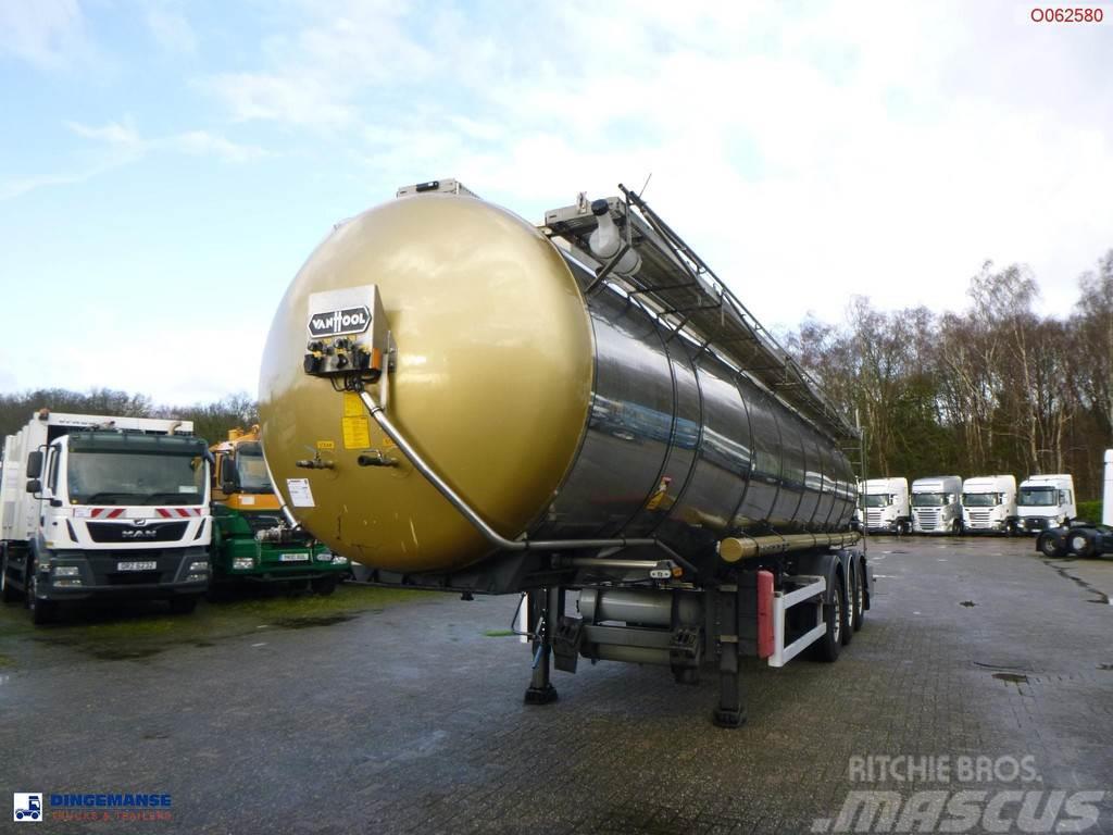 Van Hool Chemical tank inox 30 m3 / 1 comp ADR 12/03/2024 Tankopleggers