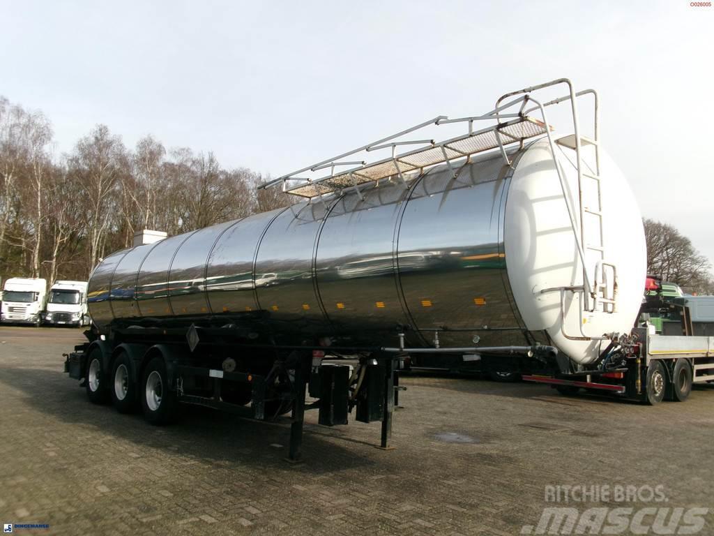 Metalovouga Bitumen / heavy oil tank inox 29 m3 / 1 comp Tankopleggers