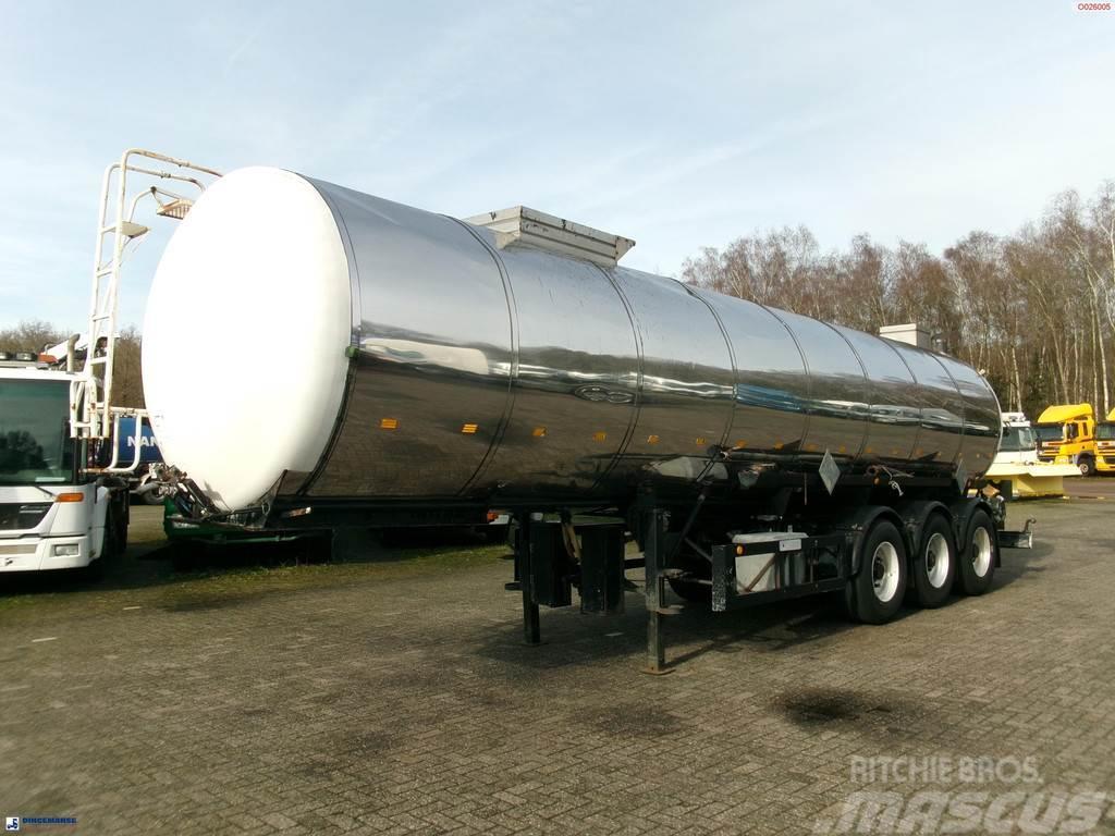 Metalovouga Bitumen / heavy oil tank inox 29 m3 / 1 comp Tankopleggers
