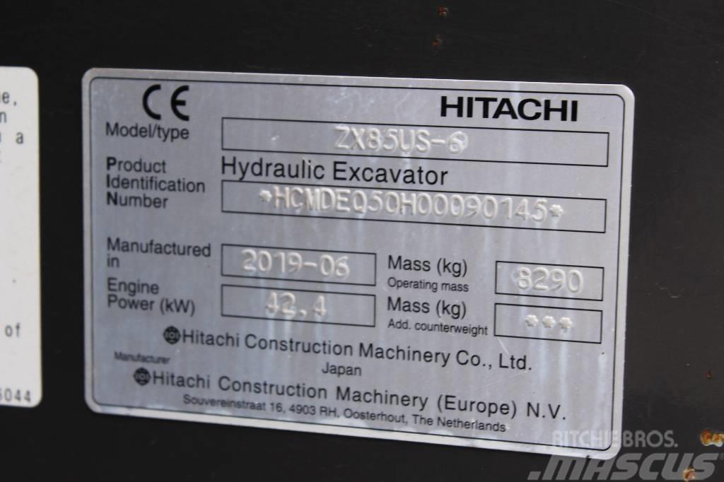 Hitachi ZX 85 US-6 / Uusi Engcon, Rasvari, Huollettu! Midigraafmachines 7t - 12t