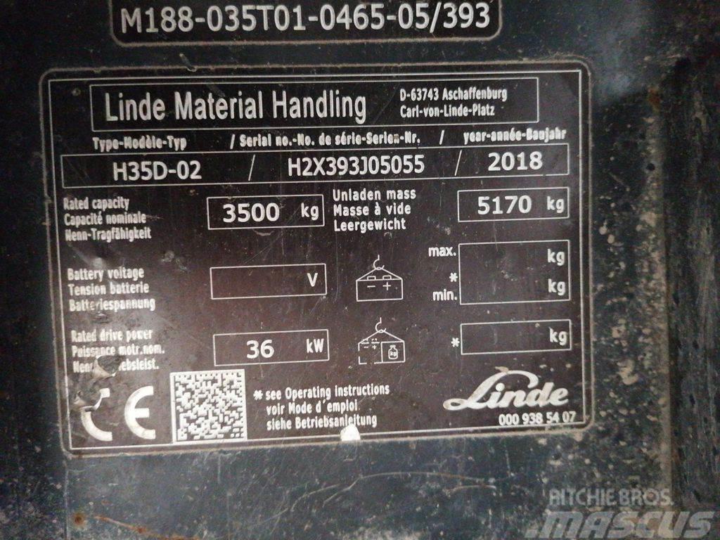 Linde H35D-02 Diesel heftrucks
