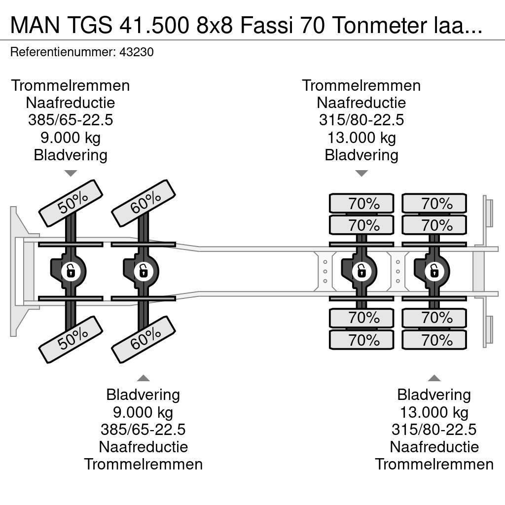 MAN TGS 41.500 8x8 Fassi 70 Tonmeter laadkraan + Fly-J Kranen voor alle terreinen