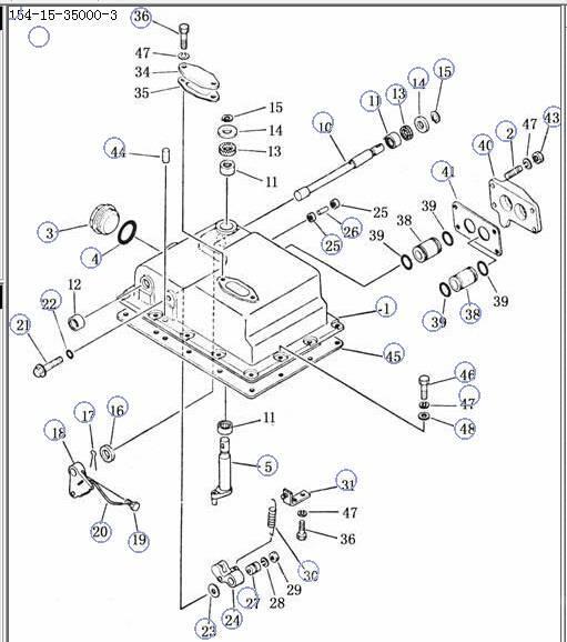Shantui SD22 transmission control valve 154-15-350004- Transmissie