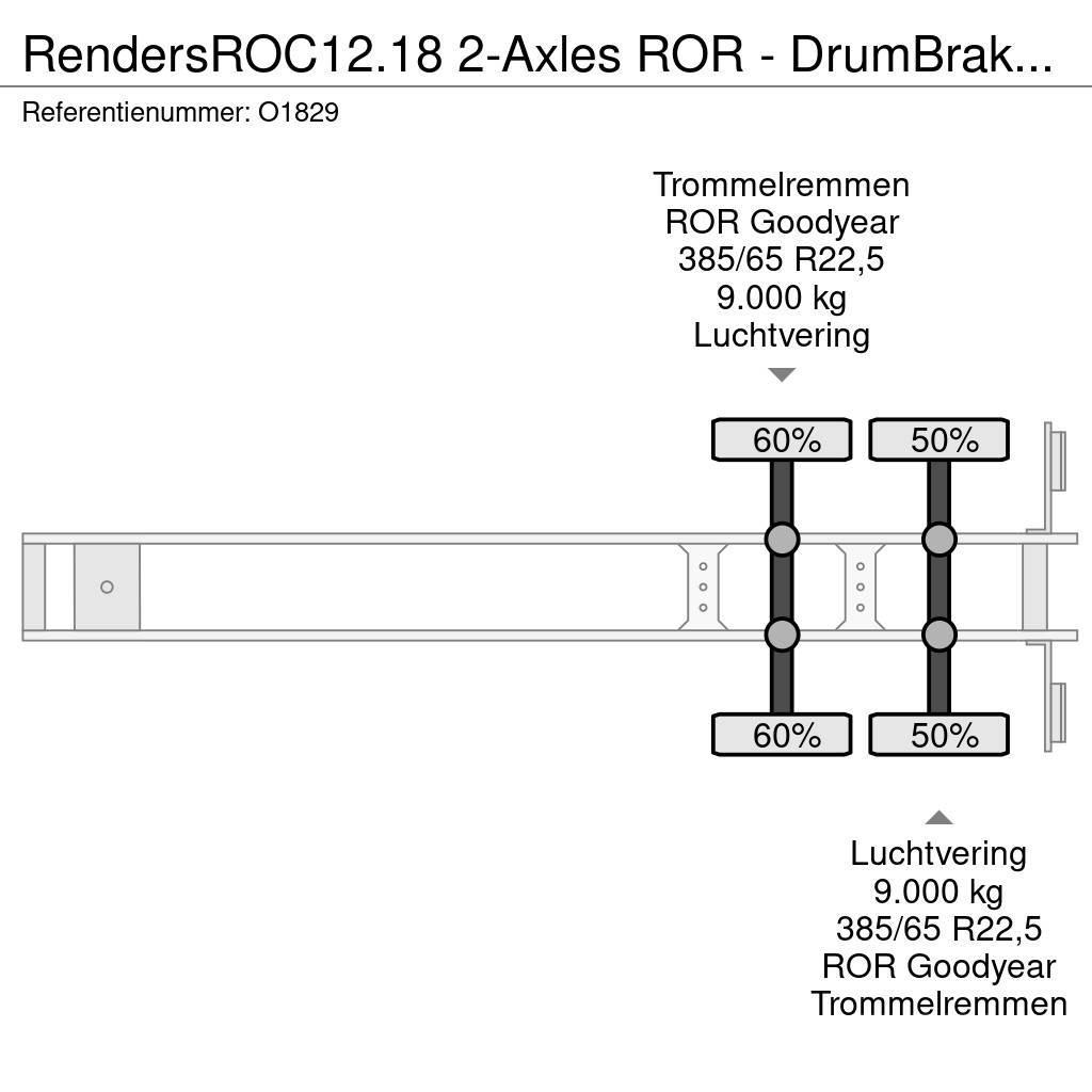 Renders ROC12.18 2-Axles ROR - DrumBrakes - 20FT Connectio Containerchassis