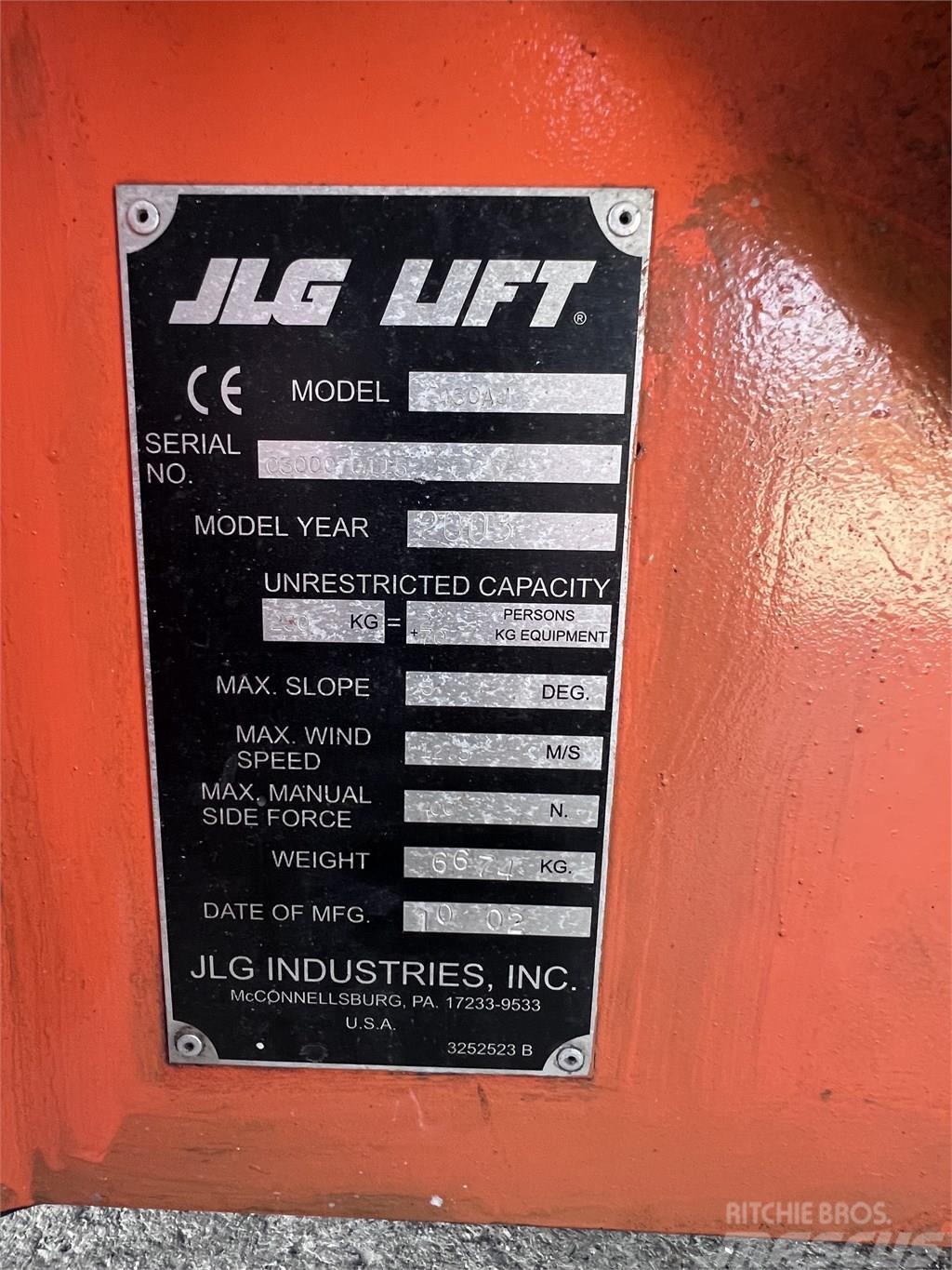 JLG E450 AJ Knikarmhoogwerkers