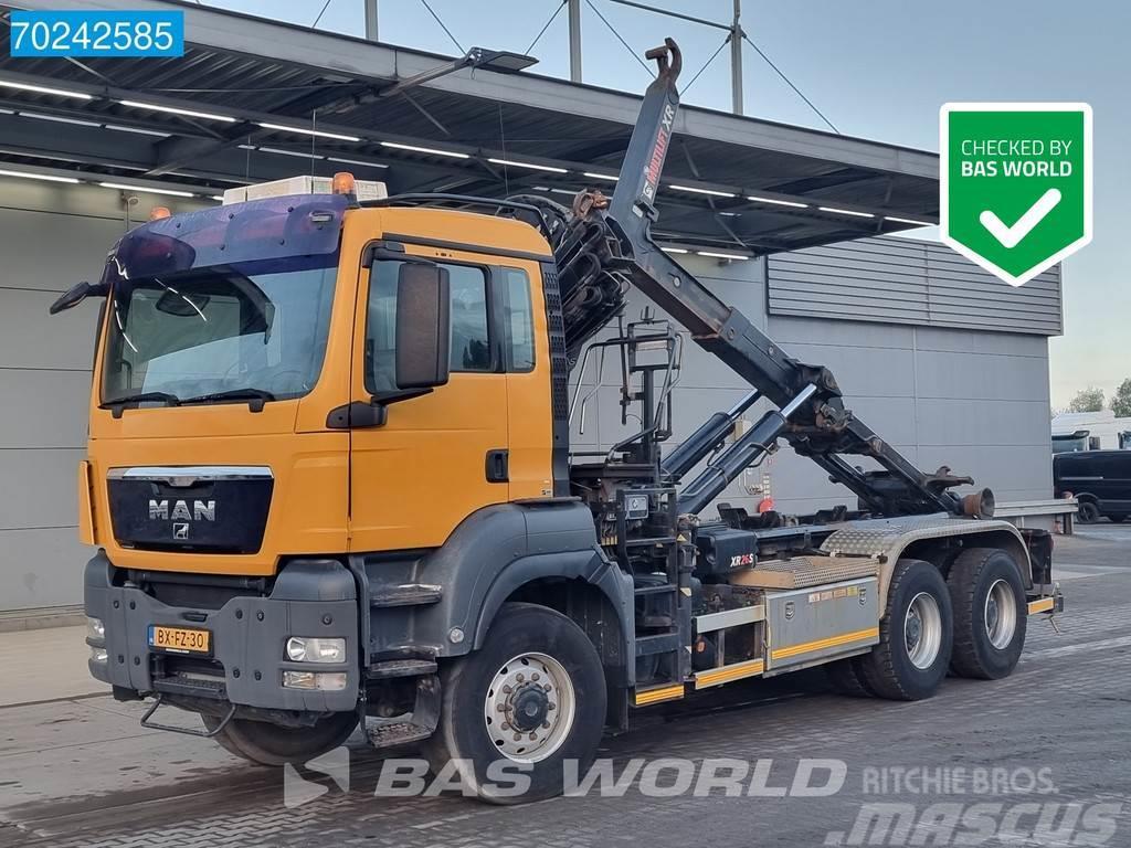 MAN TGS 26.480 6X6 NL-Truck 6x6 Hiab 166 E-3 Hiduo + M Vrachtwagen met containersysteem