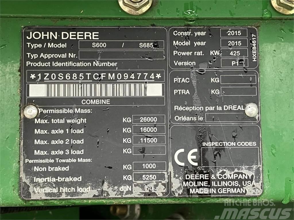 John Deere S685i Maaidorsmachines