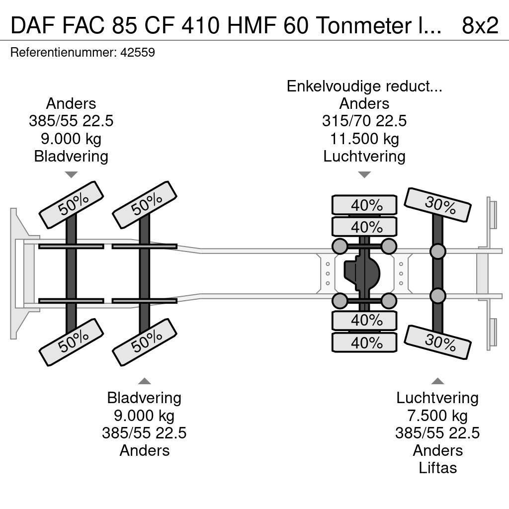 DAF FAC 85 CF 410 HMF 60 Tonmeter laadkraan + Fly-Jib Kranen voor alle terreinen