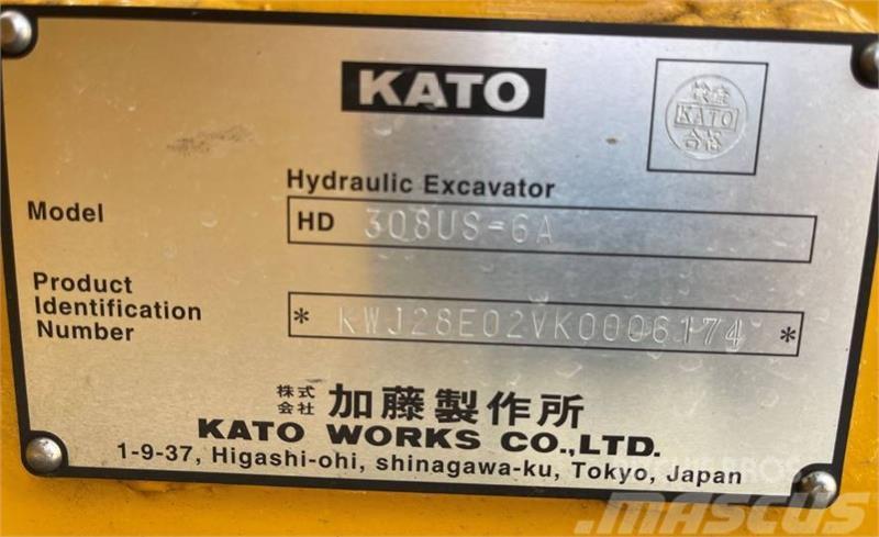 Kato HD308US-6A Minigraafmachines < 7t