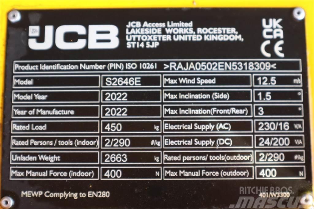 JCB S2646E Valid inspection, *Guarantee! New And Avail Schaarhoogwerkers