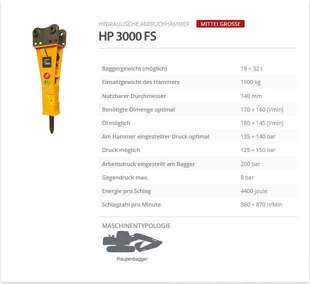 Indeco HP 3000 FS Hamers en brekers