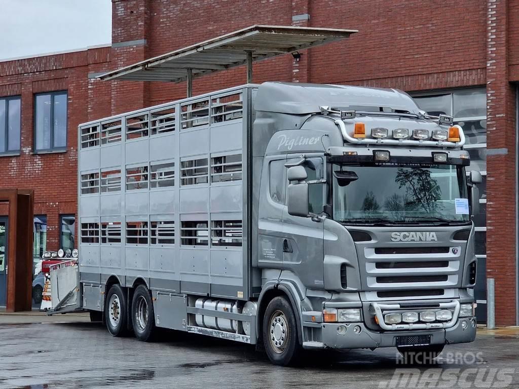 Scania R380 Highline 6x2*4 - Berdex 3 deck livestock - Lo Dieren transport