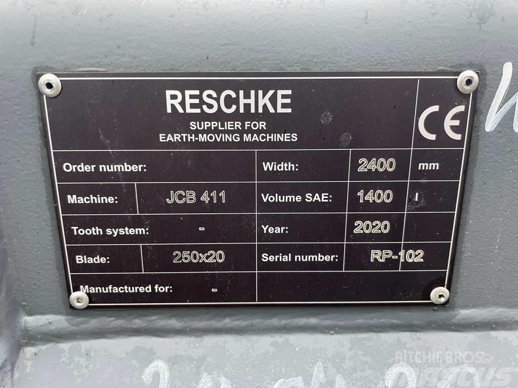 Reschke Łyżka ładowarkowa 2400mm 1,4m3 Bakken