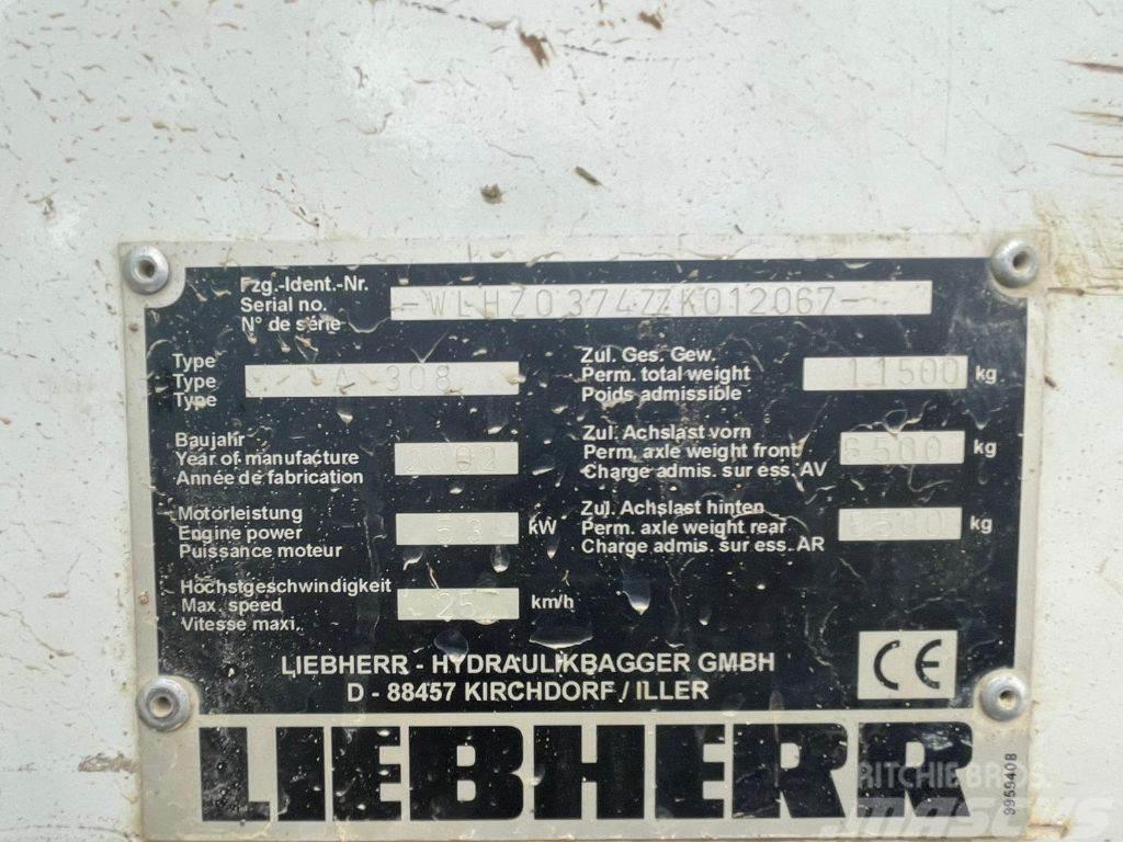 Liebherr A 308 Wielgraafmachines