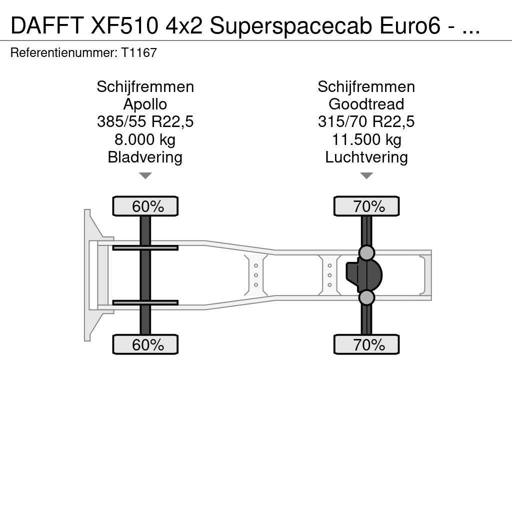 DAF FT XF510 4x2 Superspacecab Euro6 - Retarder - Cust Trekkers