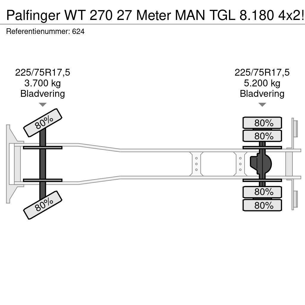 Palfinger WT 270 27 Meter MAN TGL 8.180 4x2! Auto hoogwerkers