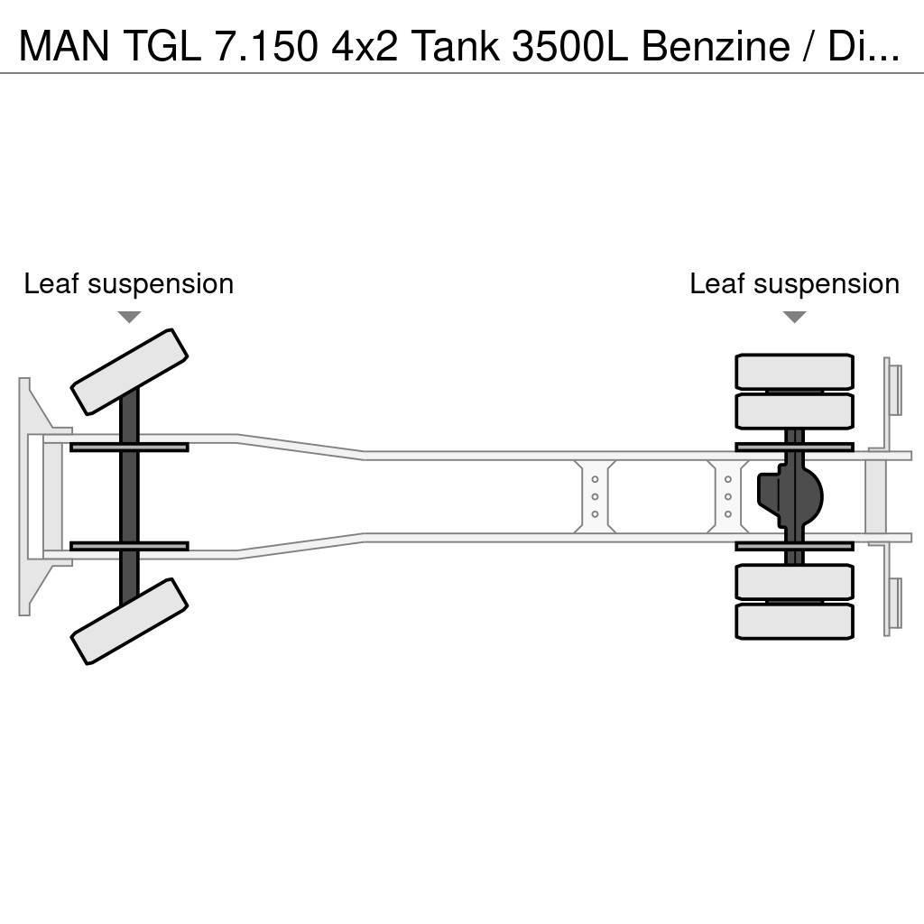 MAN TGL 7.150 4x2 Tank 3500L Benzine / Diesel Tankwagen