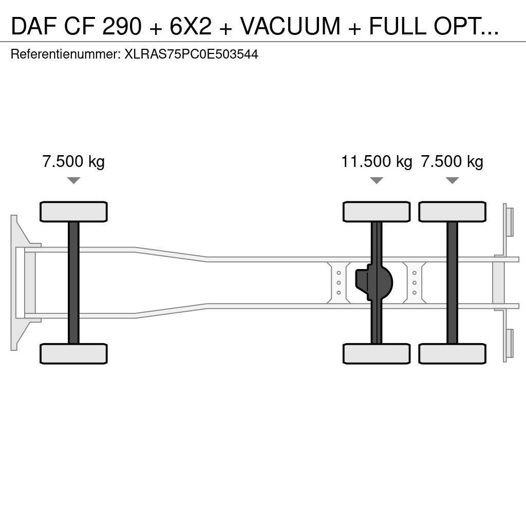 DAF CF 290 + 6X2 + VACUUM + FULL OPTION + EURO 2 Kolkenzuigers