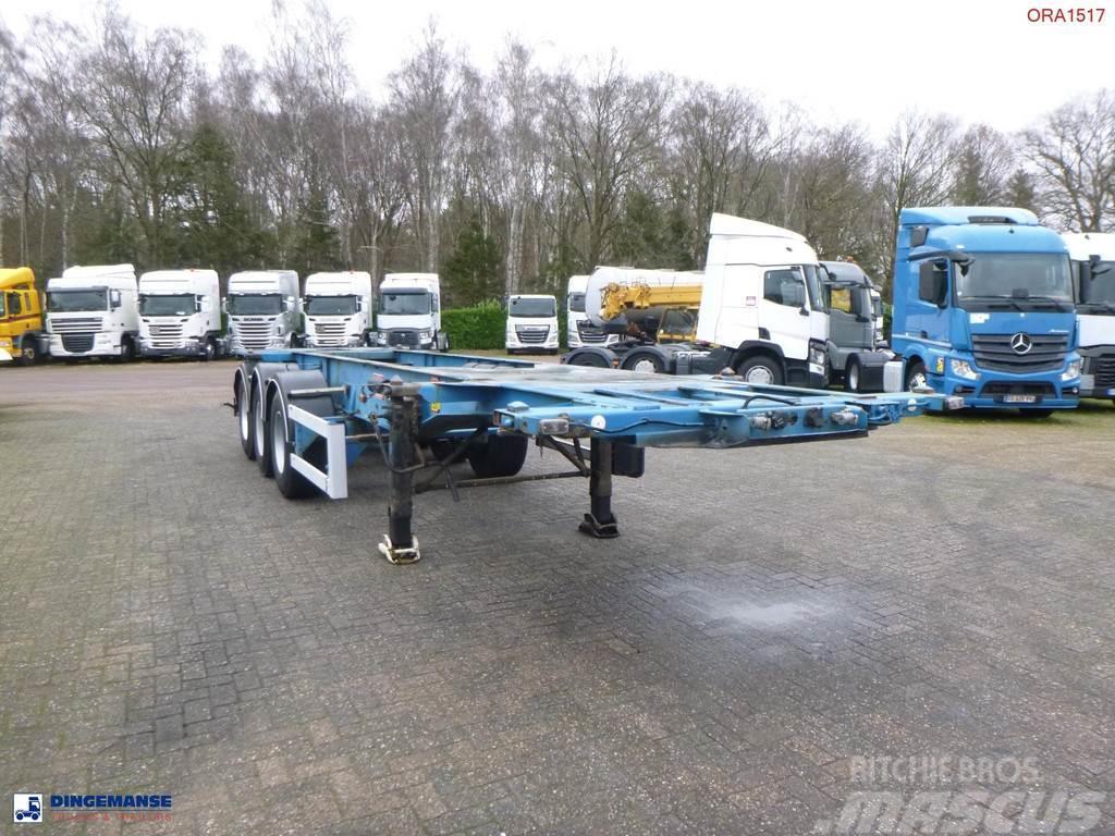Fruehauf 3-axle container chassis 20, 30 ft Containerchassis