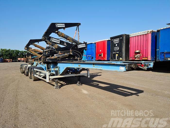 Hammar 195D SIDELOADER 4 AXLE 2E TRAILER CONNECTION 36 TO Containerchassis
