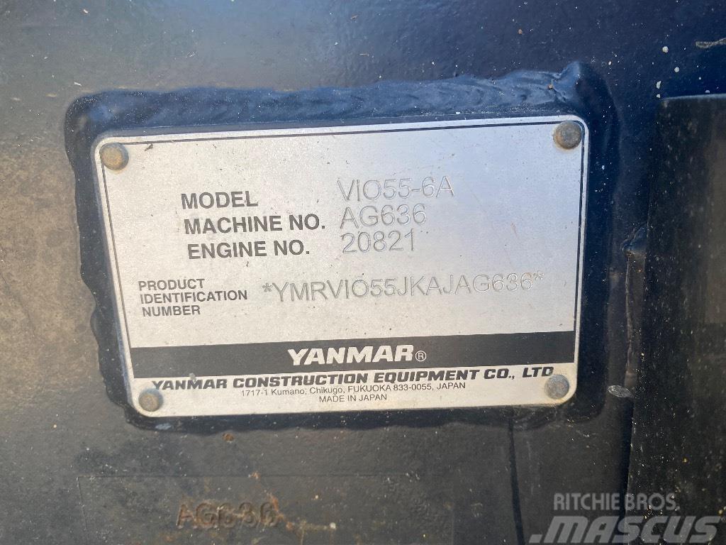 Yanmar Vio 55-6 A Minigraafmachines < 7t