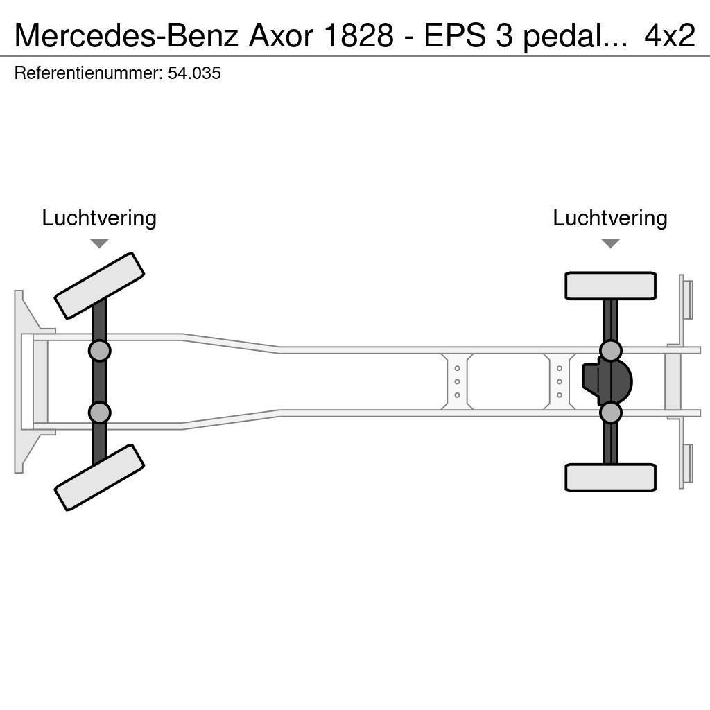 Mercedes-Benz Axor 1828 - EPS 3 pedal - Box Folding system - 54. Bakwagens met gesloten opbouw