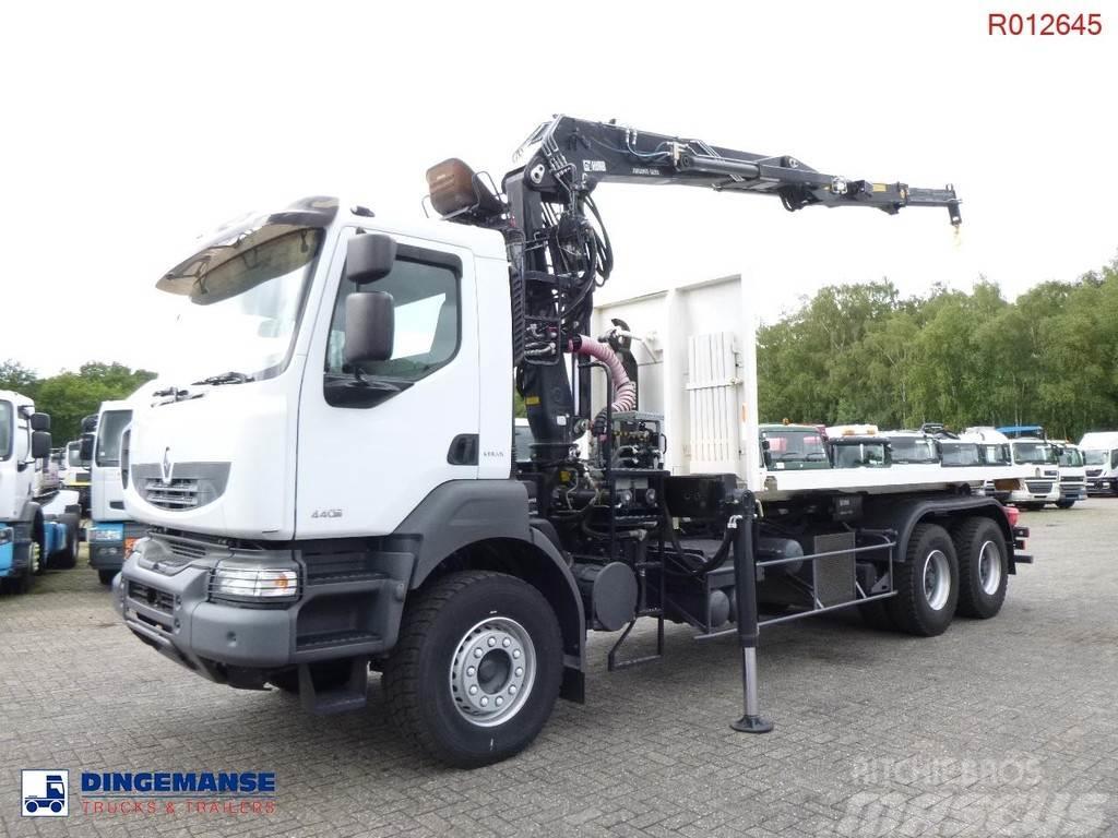 Renault Kerax 440 dxi 6x4 + Hiab 1620Z 80 + XR21S cont. ho Vrachtwagen met containersysteem