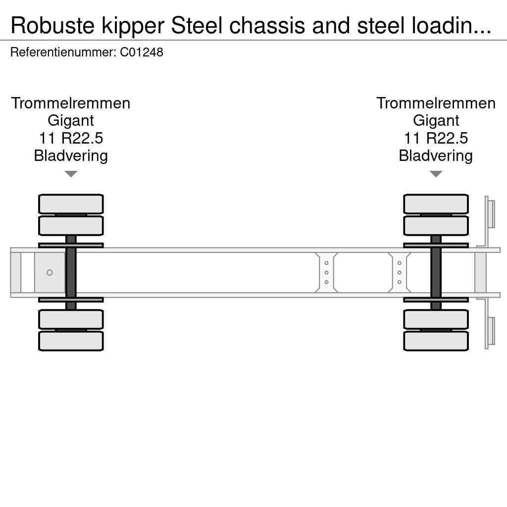 Robuste kipper Steel chassis and steel loading platform Kippers