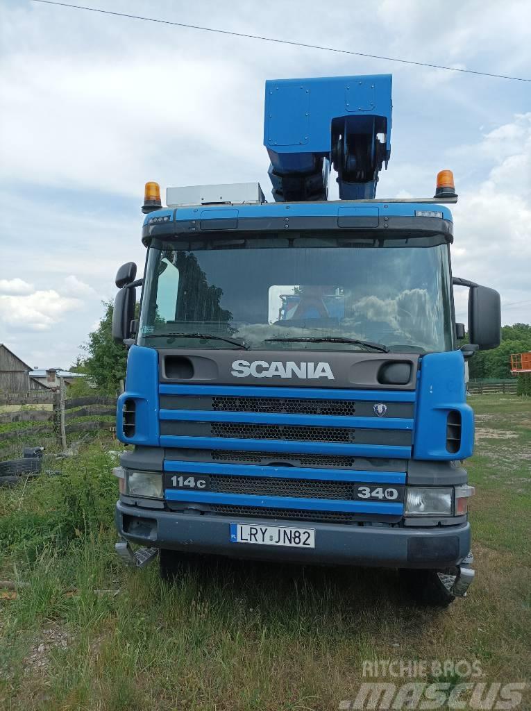 Scania 124 Auto hoogwerkers