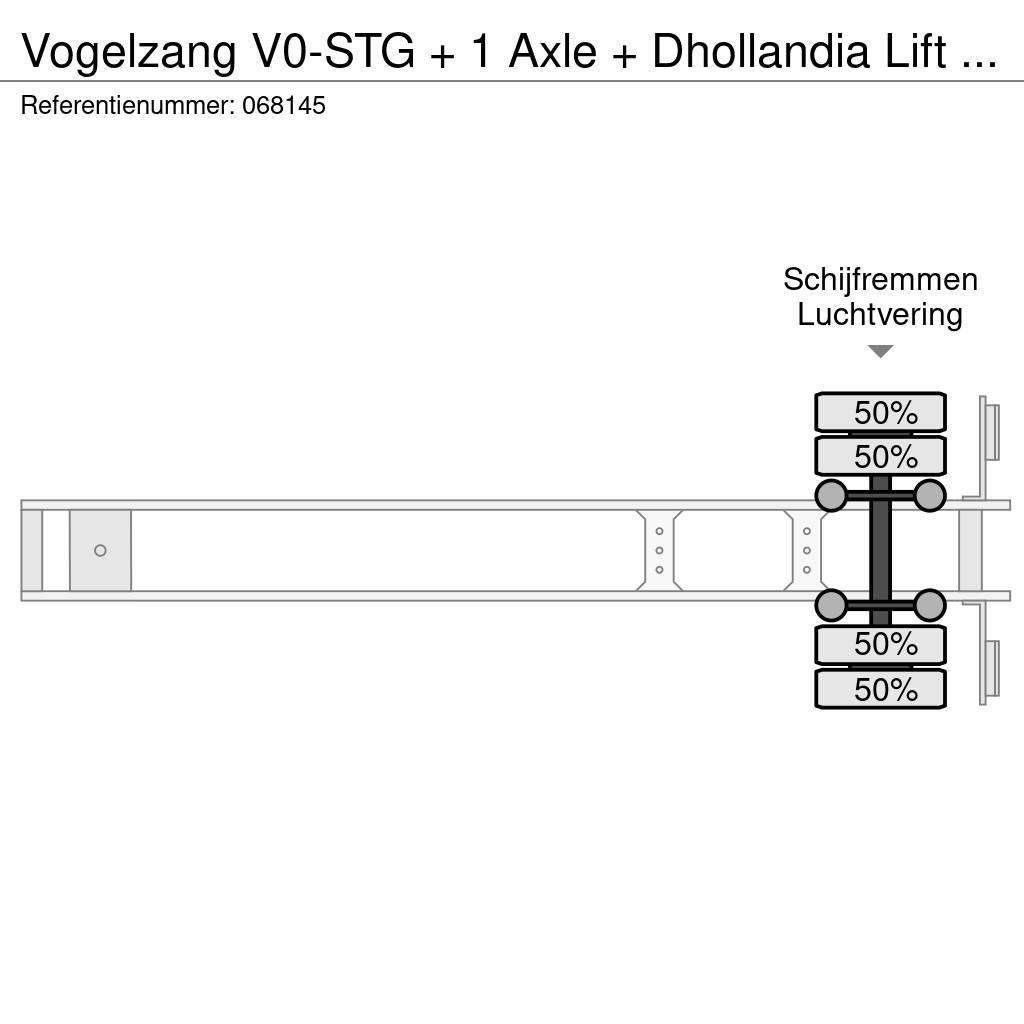 Vogelzang V0-STG + 1 Axle + Dhollandia Lift + Carrier Vector Koel-vries opleggers