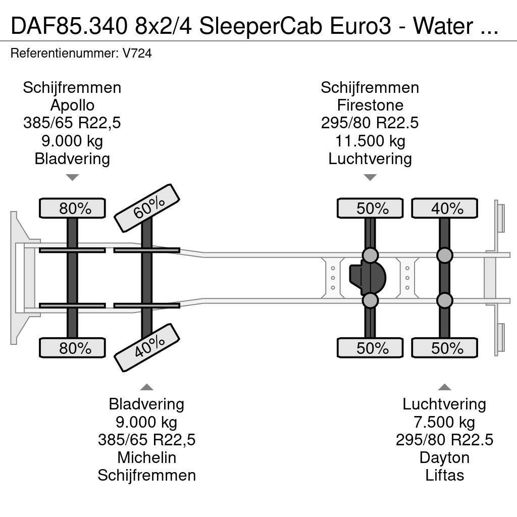 DAF 85.340 8x2/4 SleeperCab Euro3 - Water TankWagen 24 Tankwagen