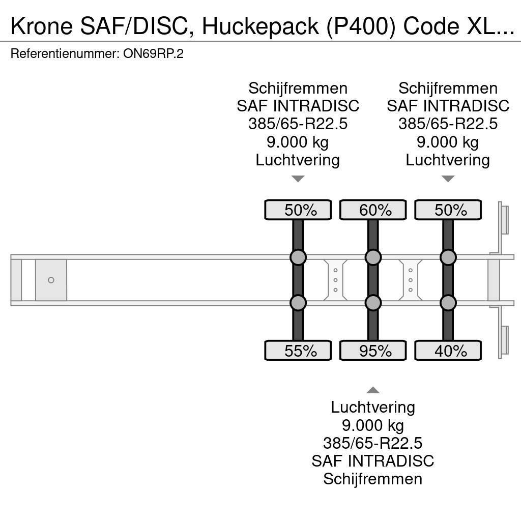 Krone SAF/DISC, Huckepack (P400) Code XL, Stakepots, NL- Schuifzeilen