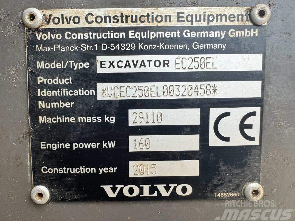 Volvo EC250EL Excellent Working Condition / CE Rupsgraafmachines