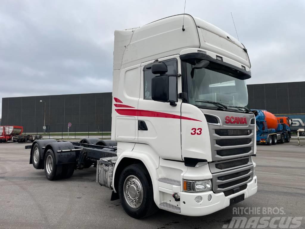 Scania R490 6x2*4 ADR Chassis Retarder Euro 6 Chassis met cabine