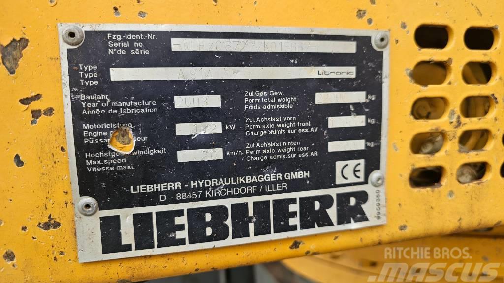Liebherr A914 litronic Wielgraafmachines