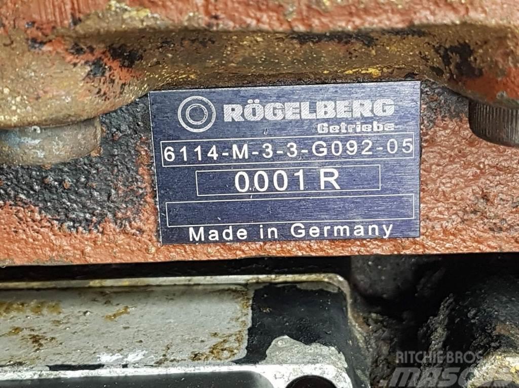  Rögelberg 6114-M-3-3-G092-Transmission/Getriebe/Tr Transmissie