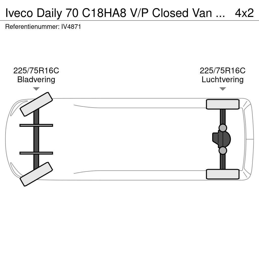 Iveco Daily 70 C18HA8 V/P Closed Van (3 units) Gesloten opbouw