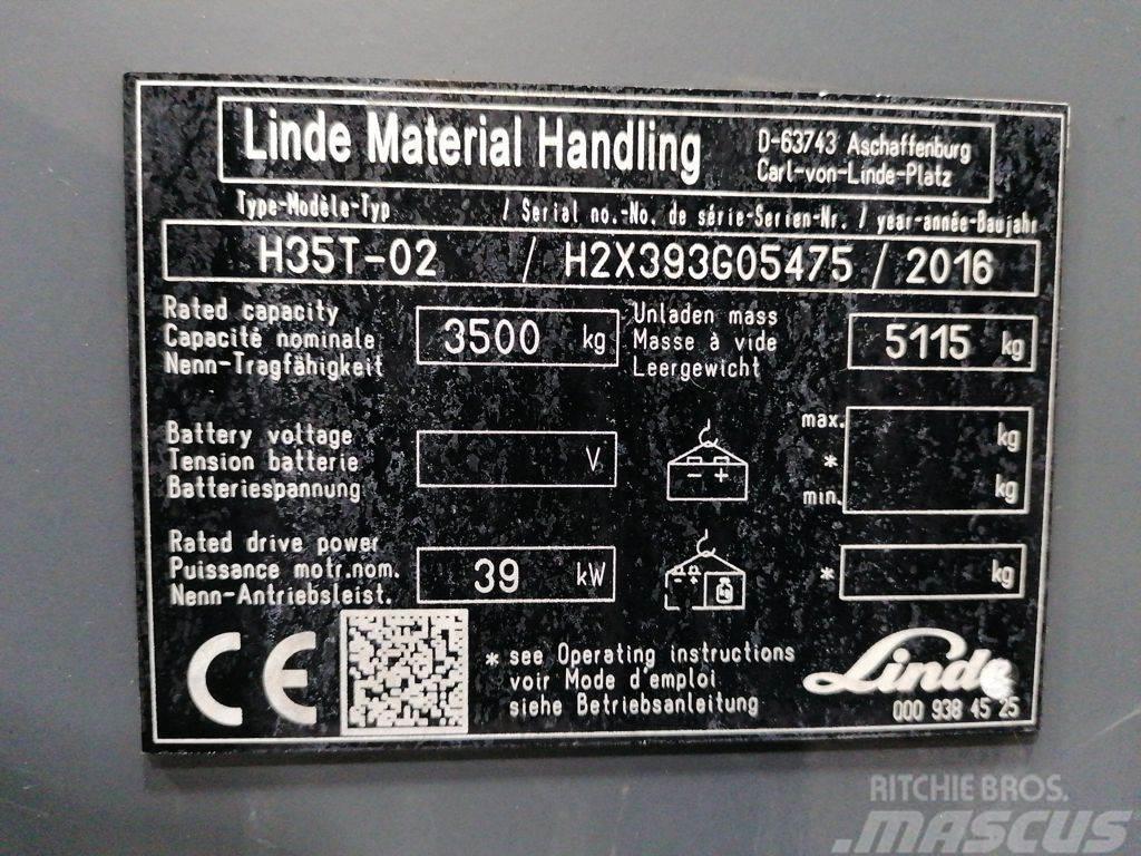 Linde H35T-02 LPG heftrucks