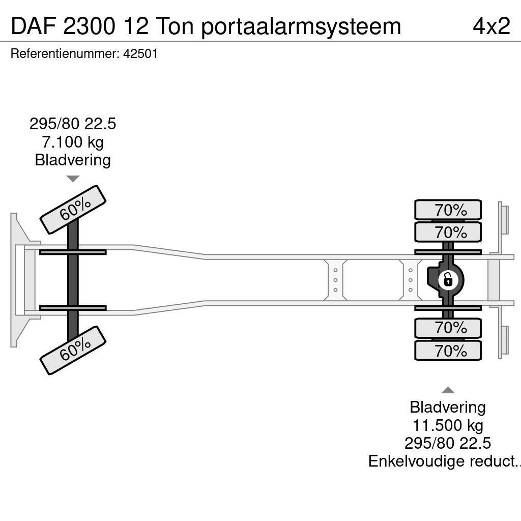 DAF 2300 12 Ton portaalarmsysteem Portaalsysteem vrachtwagens